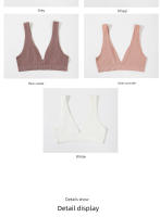 Sujetador Deportivo Para Mujer Con V-Neck Profundo Y Almohadillas Grande De Estilo Francés Cross Border Yoga Sin Costuras En La Espalda No Deja Marcas - details 8