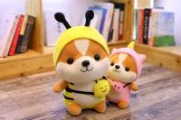Muñeco De Peluche De 25cm Squirrel Shiba Inu Perro Corgi Cojín Suave Para Niños Regalo De Navidad Kawaii Valentin - details 4