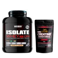 Isolate Whey 100CFM 908gr Weider Proteina isolada + 200g Creatina King - details 0