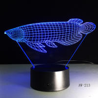 Lámpara De Escritorio LED 3D Ilusión De Avión Luz Nocturna Colorida Para Ambiente De Hogar Y Oficina Iluminación Táctil DC 5V - details 1