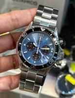 ​reloj cronógrafo hombre solar Orient Sports Chronograph Ice Blue Panda RA-TX0206L 42.8mm 200m WR cristal de zafiro correa de acero (funciona con energía solar o luz) - details 2