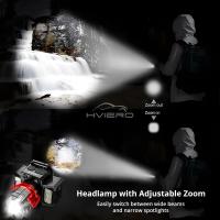 Linterna Frontal Recargable Con Sensor LED COB Chip Zoom Super Brillante Impermeable Para Pesca Camping Caza Advertencia - details 14