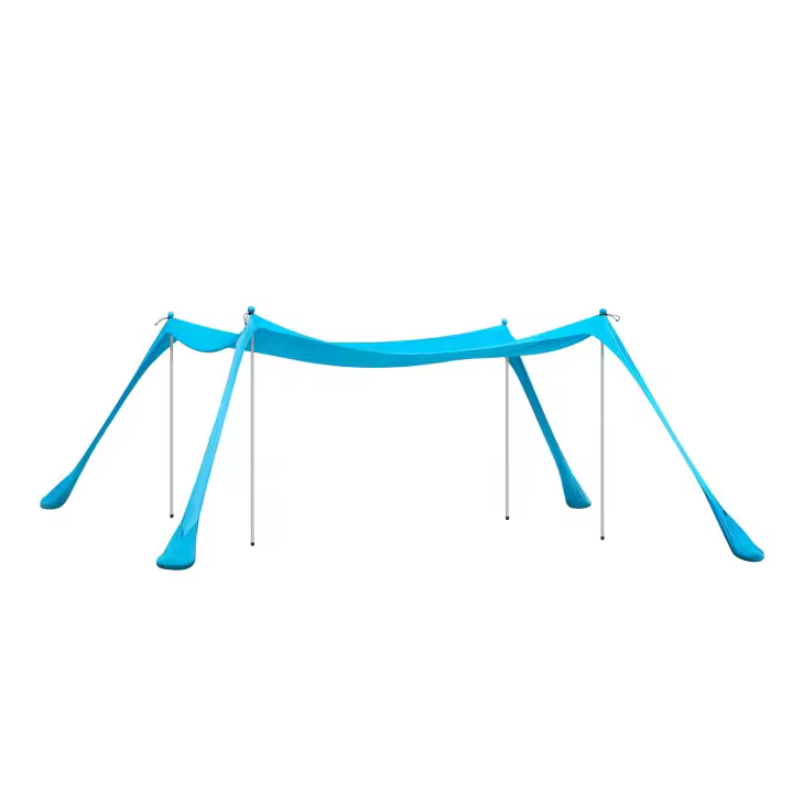 SoBuy Tienda de Playa Lycra Carpas para Playa con Anclas de Bolsa de Arena para Picnic en la Playa Pesca Camping 400 x 400 x 200 cm OZT02-HB ES - 1