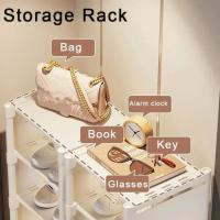 Organizador De Zapatos De Múltiples Capas Estante Ajustable Para Ahorrar Espacio En El Pared Y Esquina Stackable Para Guardar Zapatos Y Gabinete - details 2