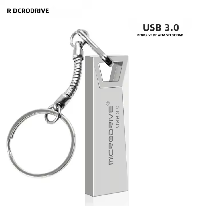Mini Llavero De Metal USB 3.0 16GB 32GB 64GB 128GB Stick De Memoria USB Pendrive Cle USB Para Computadora Y Dispositivos Móviles - 1