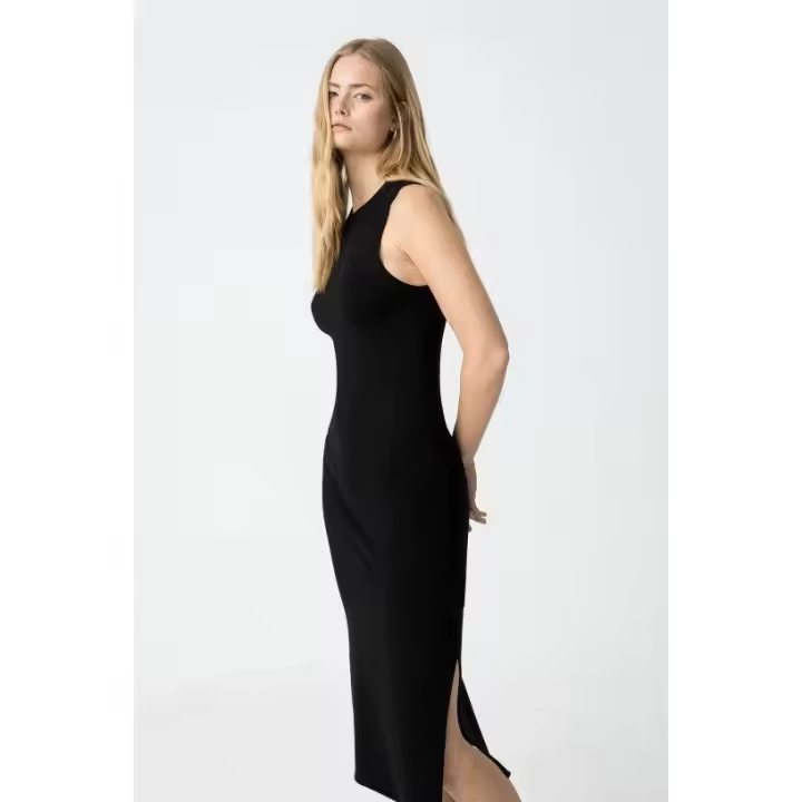 Marcas Mujer Ropa Tiffosi Tiffosi mujer Vestidos y monos REBAJAS Y OUTLET REBAJAS Y OUTLET MUJER OUTLET Vestidos y monos  Vestido midi de punto - Tiffosi- Halia_1 - 1