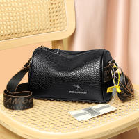 Bolso De Hombro Para Mujer De Cuero Suave De Alta Calidad Con Patrón De Piedra Lujo 2023 Bolso Cruzado De Moda Con Bolsillo Para Teléfono Móvil Y Cierre De Cremallera - details 7