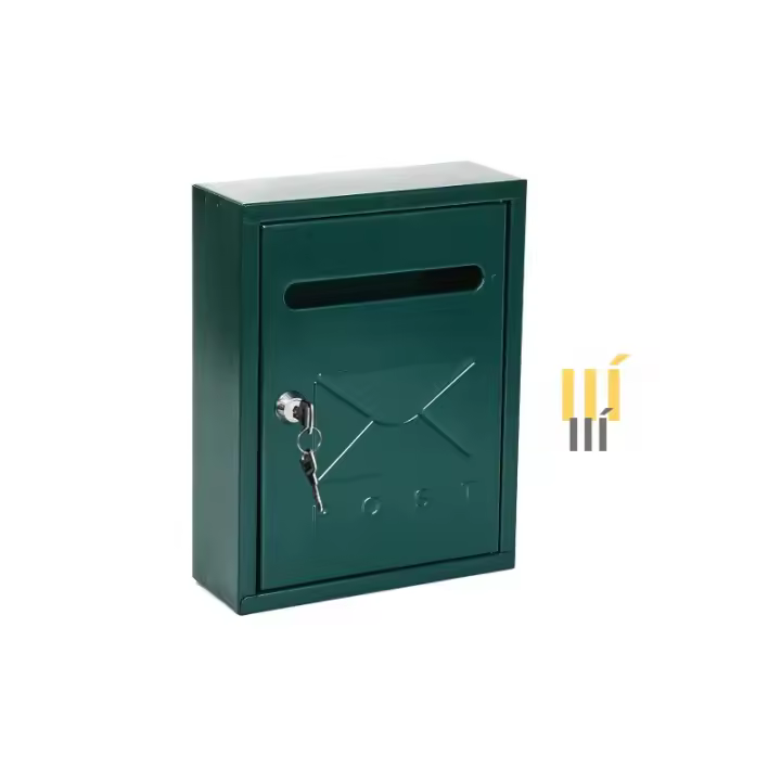 Bandeja De Correo Metálica De Pared Para Oficina Y Hogar Capacidad Grande Fácil Instalación Medidas 20x7.5x26 Cm - 1