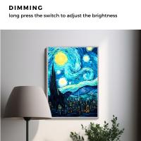 Lámpara De Noche LED Artística De Van Gogh Estrella De La Noche Decoración Para Habitación Y Sala De Estar 3 Modos De Luz Fría Neutra Caliente - details 2