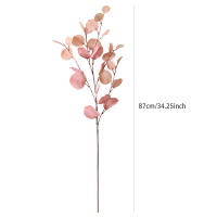 Rama Larga De Eucalipto Artificial En Tela De Seda Para Decoración De Casamiento Y Hogar Arreglo De Pared DIY Flores Falsas Sin Químicos - details 1