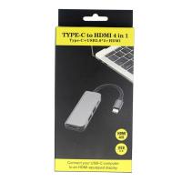 FGNS.Adaptador USB C a HDMI Hub, 4 en 1 con 2X USB 3.0, Puerto de Carga DP, 4K HDMI, Base USB C portátil de para Macbook Pro,Samsung, huawei, Chromebook, Matebook ETC Type-C Dispositivos - details 6