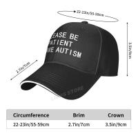 Bolera Ajustable Con Estampado De Letras Para Pacientes Con Autismo Protección Solar Unisex Sombrero De Baseball Snapback - details 11