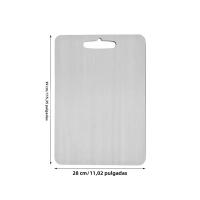 Tablas De Corte De Acero Inoxidable 304 De Grado Alimenticio Doble Cara Para Cocina Resistente Al Desgaste Fácil De Limpia - details 8