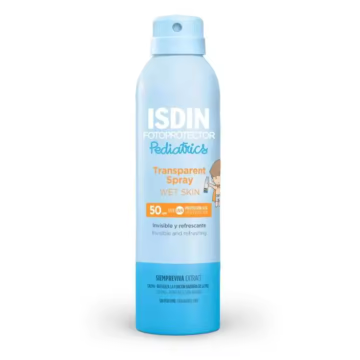 Isdin Fotoprotector Pediatrics Wet Skin Transparent Spray SPF50+ 250 ml - 1
