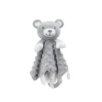 Toalla calmante para bebés con diseño de animales de dibujos animados, de silicona, masticable y suave. MOV,La toalla de confort para bebés puede ser importada, muñeca, bebé, dormir, juguete de mano de peluche - details 14