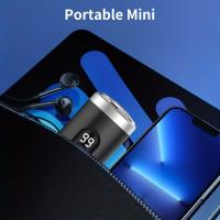 Mini Afeitadora Eléctrica Para Hombres Cuchilla Poderosa Portátil Recargable Pelacabelo Y Barba Recortadora De Barba - details 3