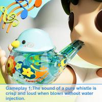 Juguete Musical Para Niños 2 En 1 Silbato De Agua Y Bird Training De Sonido Variable Instrumento Educativo De Plástico ABS - details 7