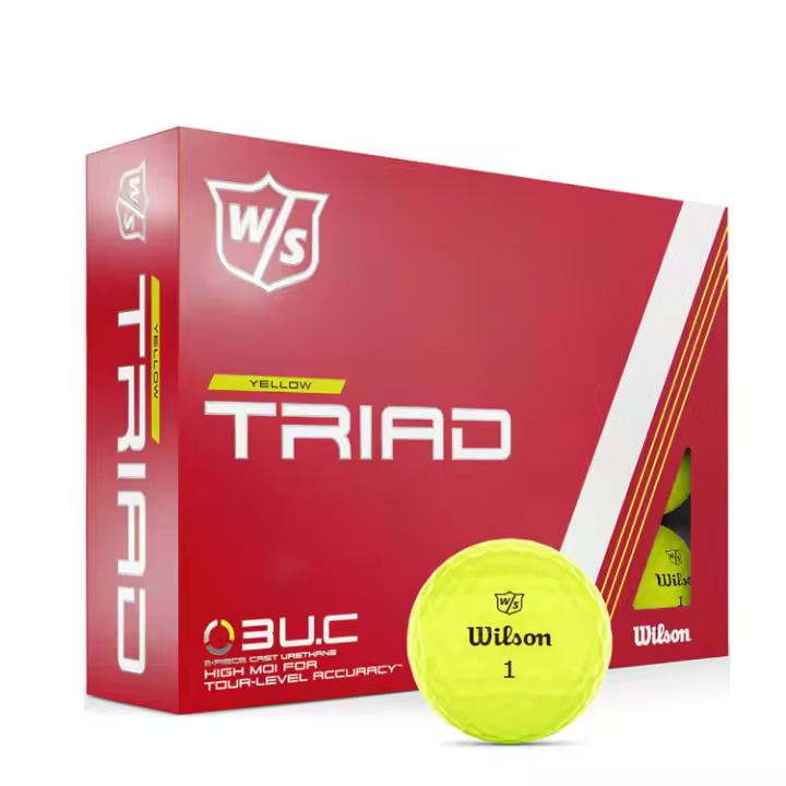 Wilson - Staff Triad 2022 - Pelotas de golf - Amarillo - Paquete de 12 - 1