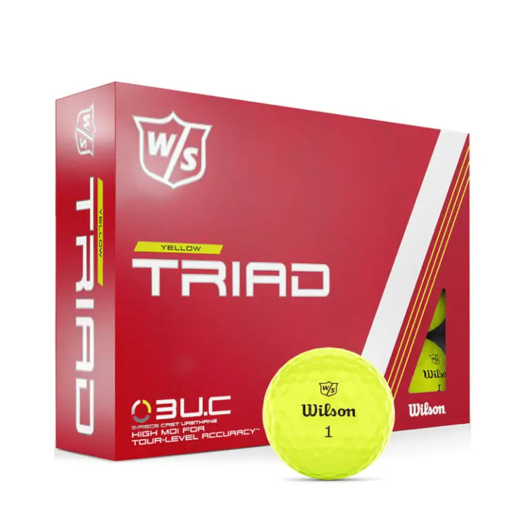 Wilson - Staff Triad 2022 - Pelotas de golf - Amarillo - Paquete de 12 - 1