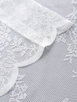 Cortina De Lace Blanca Con Flor Para Cocina Y Dormitorio Estilo Romántico Francés Partition De Tela De Poliéster 100% Para Ventana Instalación En Techo - details 8