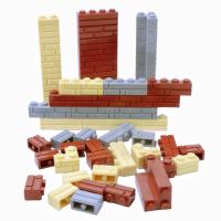 Juguetes De Construcción DIY Bloques Compatible Clásico 1*2 1*4 L1*2 50PCS Paredes De Bloques Altos MOC Para Niños Accesorios De Casa - details 5