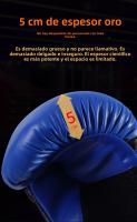 Guantes de Boxeo Profesionales para Adultos y Niños - Certificación CE con Acolchado Anti-Impacto , Entrenamiento MMA/Muay Thai/Sparring , Piel Sintética Hidrófuga y Ventilación 3D - details 3