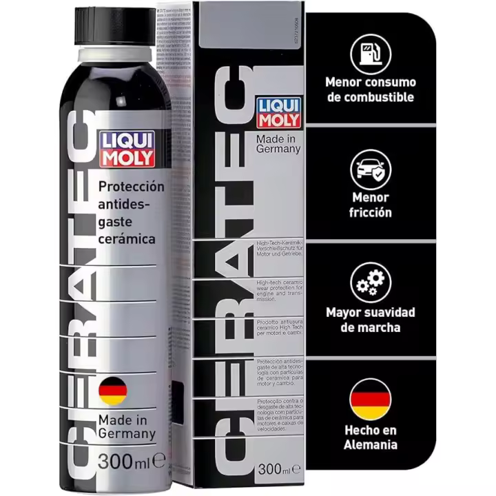 LIQUI MOLY Aditivo Cerámico para Aceite Cera Tec 3721  Protección Cerámica Contra el Desgaste para Motores de Gasolina y Diésel  300 ml - 1
