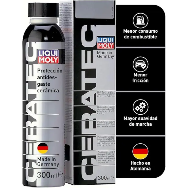LIQUI MOLY Aditivo Cerámico para Aceite Cera Tec 3721  Protección Cerámica Contra el Desgaste para Motores de Gasolina y Diésel  300 ml - 1