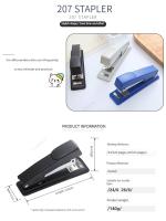 Clavadora Portátil Para Estudiantes Y Oficina Máquina De Encuadernación Multifuncional Ahorra Esfuerzo Duradera Clavadora De Medio Grosor - details 2