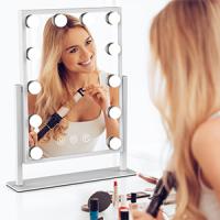Espejo de Maquillaje con Luces, Espejo de Maquillaje Estilo Hollywood con 3 Modos de Color y 12 Bombillas LED Ajustables, Zoom en Rotación de 360° Control Táctil - details 10