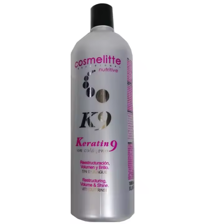 Saló Nova Imatge Cosmelitte K9 Keratin 9 con Colágeno 1000ml - Tratamiento Capilar Sin Aclarado - 1