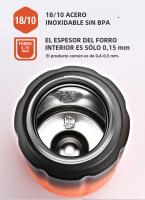 FEIJIAN Termo Deportivo De Doble Capa 600ml Acero Inoxidable 18/10 Chorro Directo a Prueba De Fugas Tumbler Aislado Personalizable - details 4