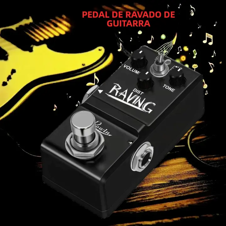 Pedal De Efectos Nano Rowin Para Guitarra Y Bajo Compressor Flanger Booster Overdrive Delay Tremolo Dumble Distortion Diseño Compacto Y Duradero - 1