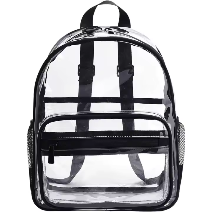 Mochila de playa transparente, mochila transparente resistente, mochilas de plástico transparente, mochilas de PVC - 1
