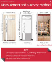 Malla De Insectos Para Puerta Con Ventanas Magnéticas De Verano Tamaño Grande Red Mosquitera Automática Anti Fly Para Casa - details 15