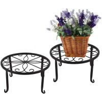 Estante De Hierro Fundido Para Macetas Soporte De Flor Para Jardín Y Balcones Exhibidor De Plantas Decorativo Para El Hogar - details 2