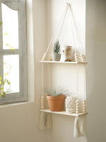 Estante De Madera Flotante Para Pared Estilo Rustico Organizador De Almacenamiento Para Baño Sala De Estar Estante De Arte Decoración De Hogar Regalo Para Padres Y Amigos - details 3
