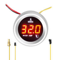 Gauge De Temperatura De Agua 52mm Para Coche Muestra Digital Con Sensor De Temperatura Y Alarma Pantalla LED 9-36V - details 10