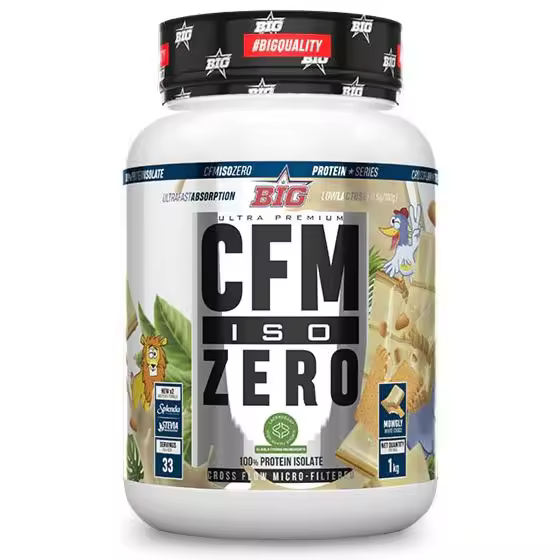Proteína de Big - CFM ISO ZERO *1Kg* diferentes sabores** elaborada exclusivamente con aislado de proteína de suero Lacprodan® SP-9225 - 1