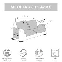 Cubre Sofá Reversible JOYA de Valentia Home | Acolchado | Protección Completa | Ajuste Perfecto | Protector funda sofá | Funda Sofá para Inviero y Verano - details 7