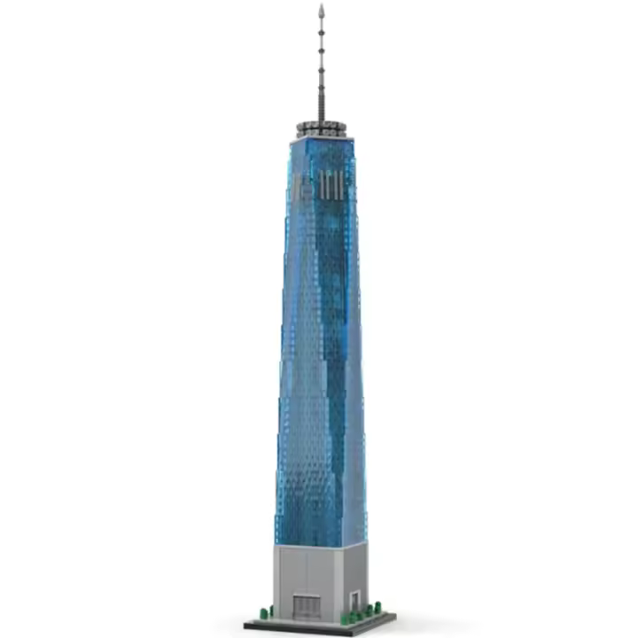 Modelo De Edificio Del World Trade Center 1:800 Vista De Calle De La Ciudad Bloques De Construcción MÓC-159549 Regalo Para Adultos Y Niños - 1