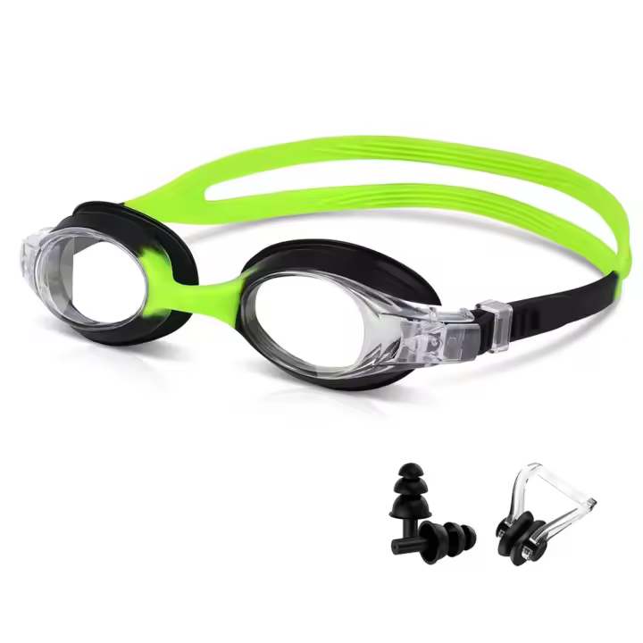 Gafas De Nación Para Niños Ajustables Y Coloridas Con Cinturón De Silicona Protección UV400 Incluye Tapones Para Oidos Y Nariz Para Pool ZP - 1