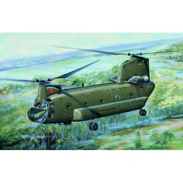TROMPETISTA 01621 CH-47 D CHINOOK MEDIO HELICÓPTERO 1/72 - 1