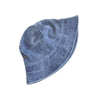 Gorro De Pescador De Leno Estilo Coreano Color Sólido Retro Lavado Sombrero De Vaquero Para Hombres Y Mujeres Con Pico Ancho Protección Solar Casual - details 14