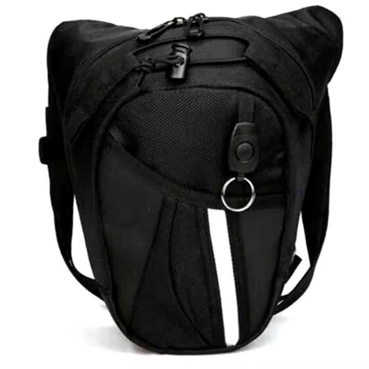 Bolsa De Cintura Para Hombre En Nylon Impermeable Estilo Militar Moto Bolsa De Pierna Divertida Funda De Cinturón Bolsa De Viaje - 1