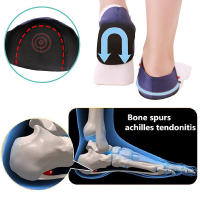 Almohadillas De Gel Para Talón 1 Paquete Alivio Del Dolor De Talón Y Fascitis Plantar Ideal Para Pies Doloridos Y Roturas De Talón - details 3