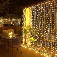 Guirnalda De Luces LED Para Ventanas 6x3M/3x3m Con Control Remoto Y Alimentación USB Decoración Navideña Para Hogar Y Jardín - details 18