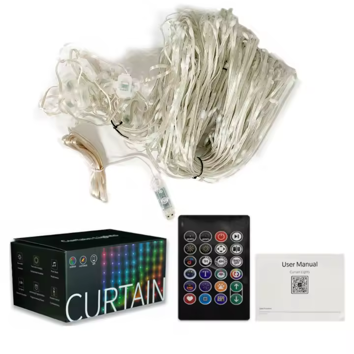 Cadena De Luces LED Inteligente Con 400 Lámparas USB Para Decoración De Dormitorio Control Por App Música Sincronizada Y Texto DIY - 1