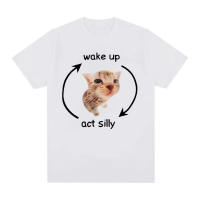 Camiseta Gráfica De Gato Divertido Para Hombres Y Mujeres Algodón 100% Manga Corta Estilo Casual Impresión De Gato Activo - details 17