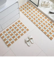 Alfombra De Baño Geométrica Tufting Suelo Suave Para Dormitorio Y Sala De Estar Alfombrilla Aestética Moderna Y Sencilla Para El Hogar - details 1